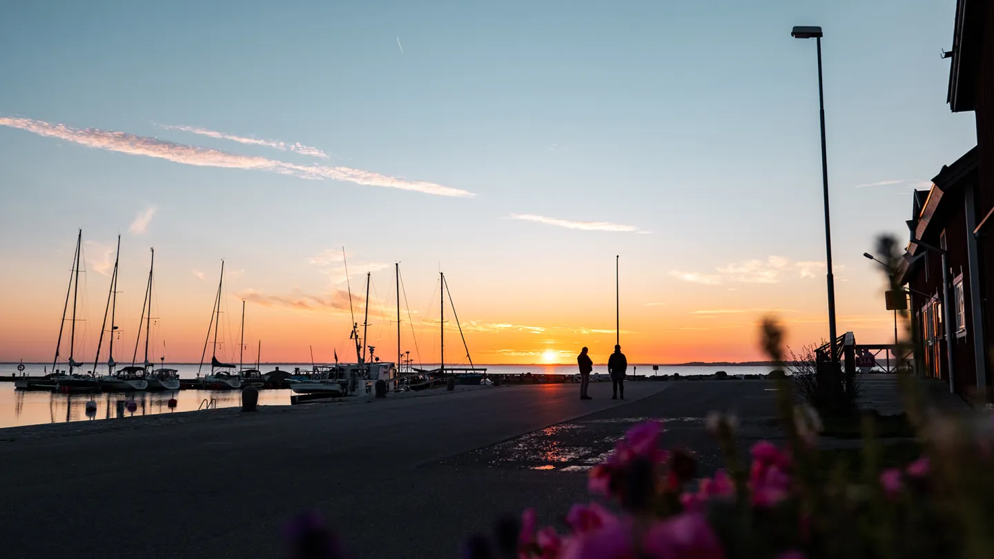 Stora Rör - sommarsolnedgång